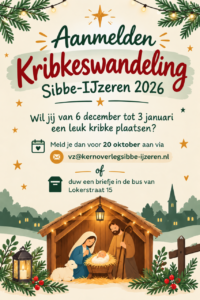 Aanmelden Kribkeswandeling 2026